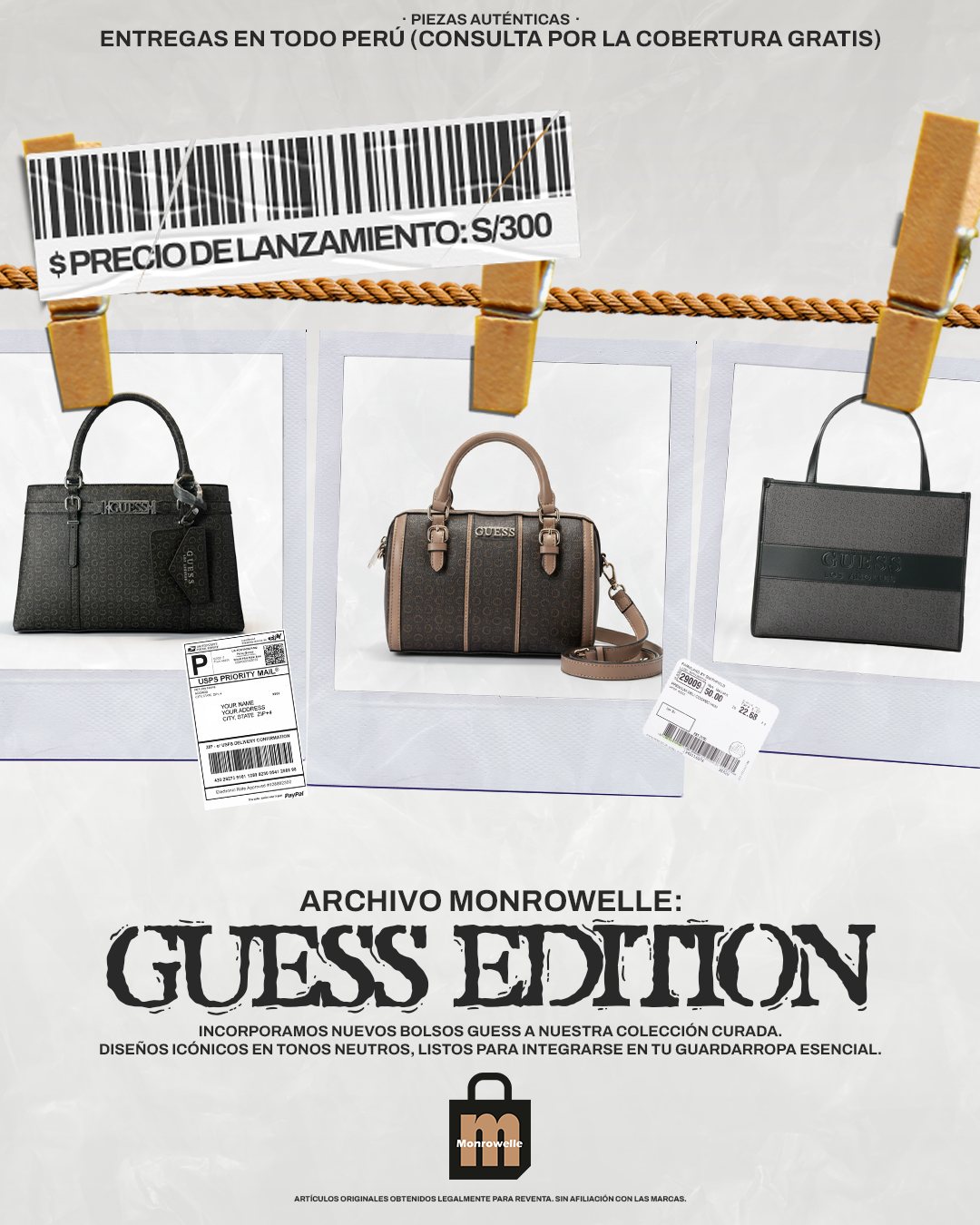 Monrowelle Bolsos — Retail de bolsos · Catálogo + Contenido
